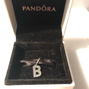 Pandora Silver B Dangle Charm